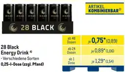 METRO 28 BlackEnergy Drink Angebot