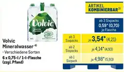 METRO Volvic Mineralwasser Angebot