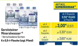 METRO Gerolsteiner Mineralwasser Angebot