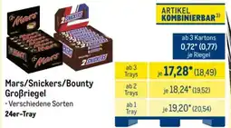 METRO Mars/Snickers/Bounty Großriegel Angebot