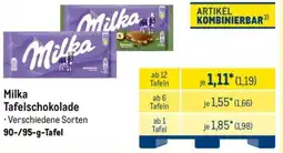 METRO Milka Tafelschokolade Angebot