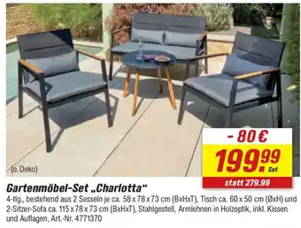 toom Baumarkt Gartenmöbel-Set,,Charlotta" Angebot
