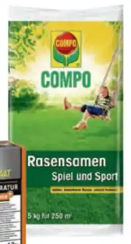 toom Baumarkt COMPO Rasensamen Spiel und Sport Angebot