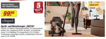 toom Baumarkt scheppach Sprüh-und Waschsauger,,SWT20" Angebot