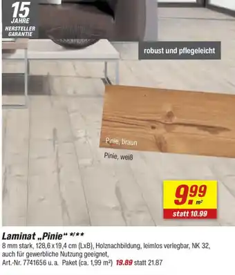 toom Baumarkt Laminat,,Pinie'' Angebot