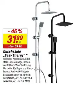 toom Baumarkt Duschsäule „,Easy Energy" Angebot
