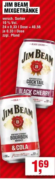 Handelshof Jim beam mixgetränke Angebot
