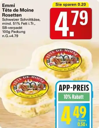 WEZ Emmi Tête de Moine Rosetten Angebot