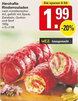 WEZ Herzhafte Rinderrouladen Angebot