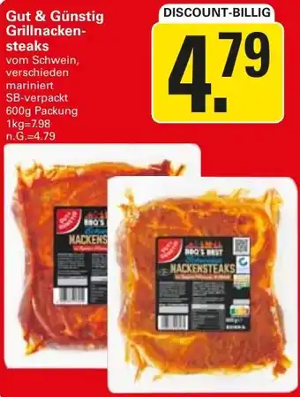 WEZ Gut & Günstig Grillnackensteaks Angebot