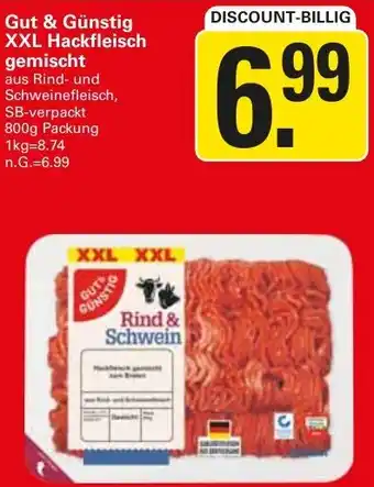 WEZ Gut & Günstig XXL Hackfleisch gemischt Angebot