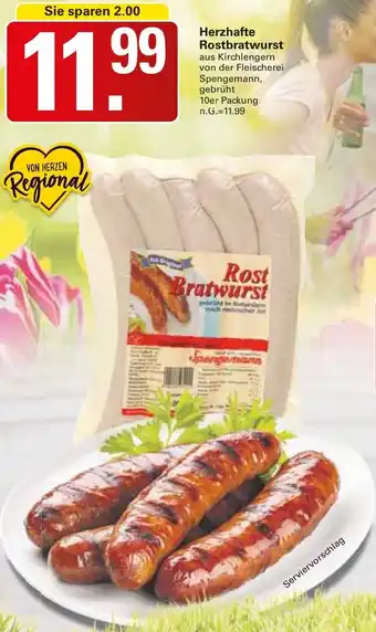 WEZ Herzhafte Rostbratwurst Angebot