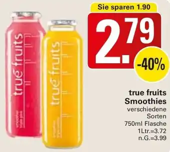 WEZ true fruits Smoothies Angebot
