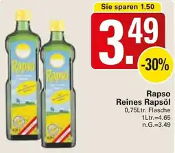 WEZ Rapso Reines Rapsöl Angebot