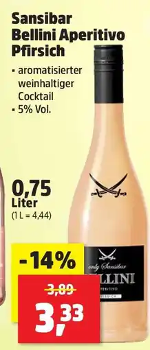 Thomas Philipps Sansibar Bellini Aperitivo Pfirsich Angebot
