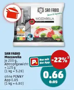PENNY SAN FABIO Mozzarella Angebot