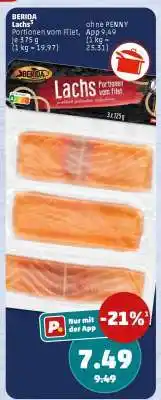 PENNY BERIDA Lachs Portionen vom Filet, je 375 g Angebot