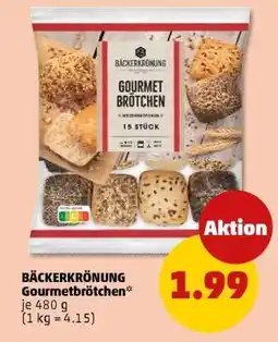 PENNY BÄCKERKRÖNUNG Gourmetbrötchen Angebot