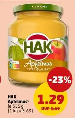 PENNY HAK Apfelmus Angebot