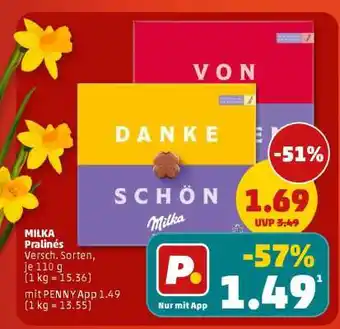 PENNY MILKA Pralinés Angebot