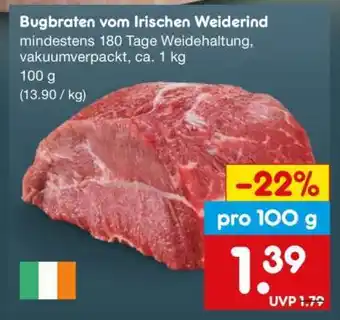 Netto Marken-Discount Bugbraten vom Irischen Weiderind Angebot