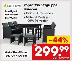 Netto Marken-Discount Polyrattan Sitzgruppe Baracoa Angebot