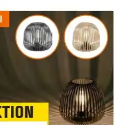 OBI LED Solartischleuchte Metall Angebot