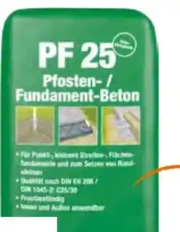 OBI Pfosten- und Fundamentbeton PF25 Angebot