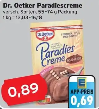CAP Markt Dr. Oetker Paradiescreme Angebot