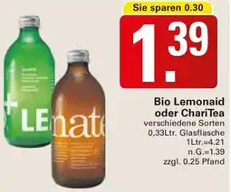 WEZ Bio Lemonaid oder ChariTea Angebot
