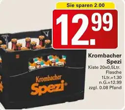 WEZ Krombacher Spezi Angebot