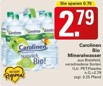 WEZ Carolinen Bio Mineralwasser Angebot