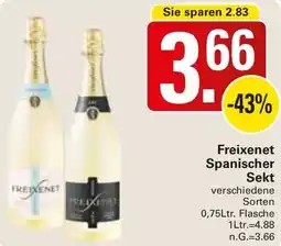 WEZ Freixenet Spanischer Sekt Angebot