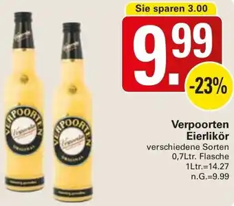 WEZ Verpoorten Eierlikör Angebot