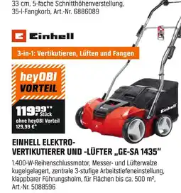 OBI Einhell elektro-vertikutierer und -lüfter ge-sa 1435 Angebot