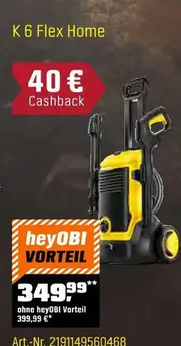 OBI Kärcher k 6 flex home Angebot