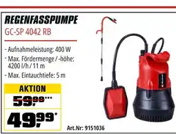 OBI Einhell regenfasspumpe gc-sp 4042 rb Angebot