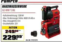 OBI Einhell hauswasserwerk ge-ww 1246 Angebot