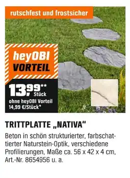 OBI Trittplatte nativa Angebot