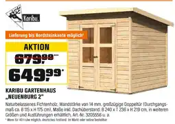 OBI Karibu gartenhaus neuenburg 2 Angebot