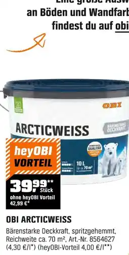 OBI Obi arcticweiss Angebot