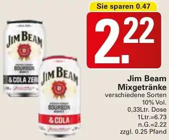 WEZ Jim Beam Mixgetränke Angebot
