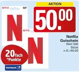 WEZ Netflix Gutschein Angebot