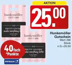 WEZ Hunkemöller Gutschein Angebot