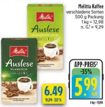 diska Melitta Kaffee Angebot