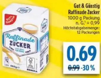 diska Gut & Günstig Raffinade Zucker Angebot