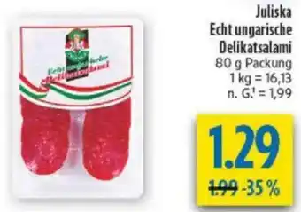 diska Juliska Echt ungarische Delikatsalami Angebot