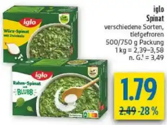 diska iglo Spinat Angebot