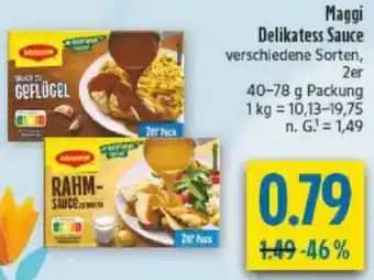 diska Maggi Delikatess Sauce Angebot