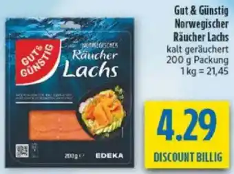 diska Gut & Günstig Norwegischer Räucher Lachs Angebot